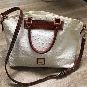 Dooney and Bourke ostrich embossed satchel